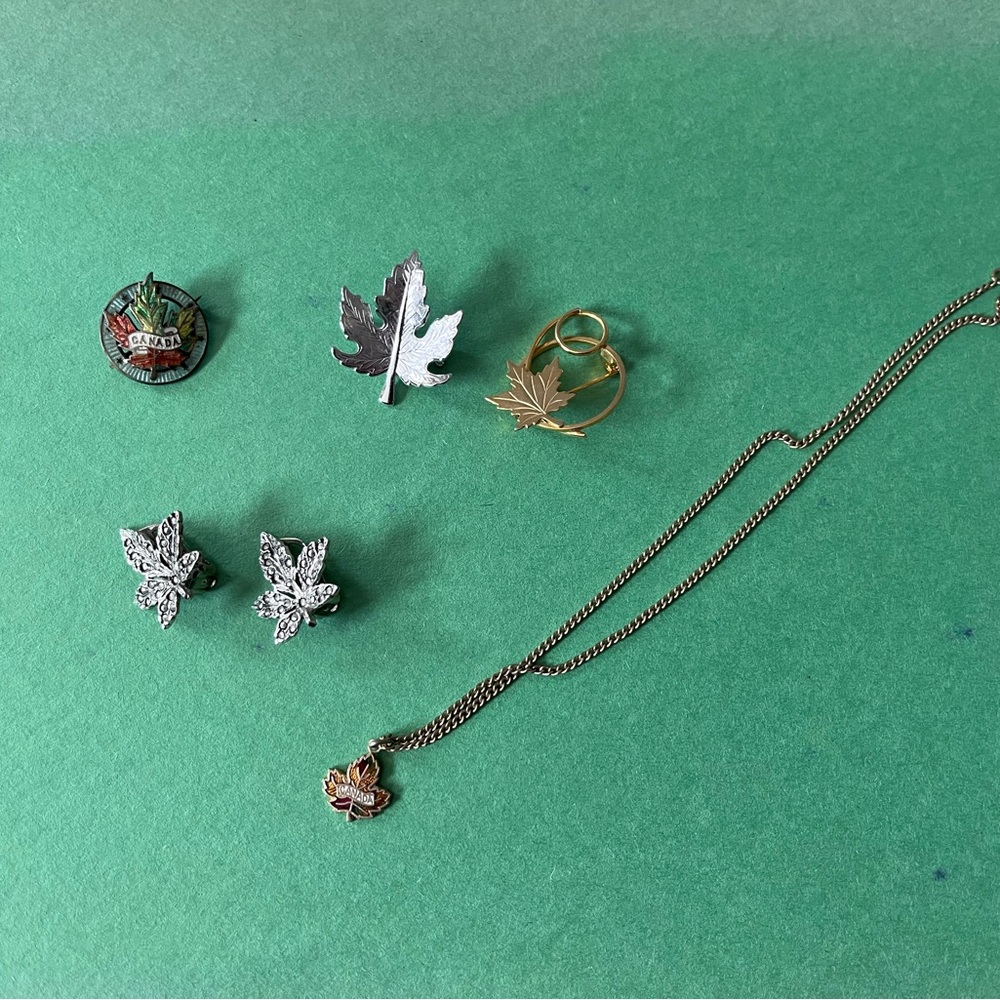 Canadian Maple Leaf Jewelry Bundle 5 pcs